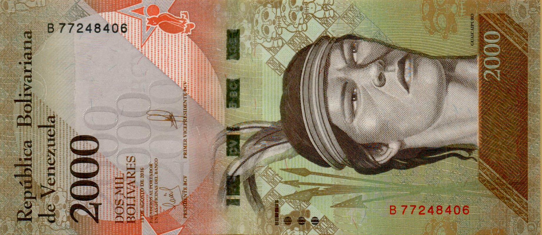 Venezuela 2000 2016 UNC P-96/b